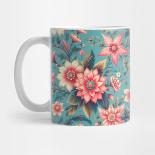 Pink Flowers Mug